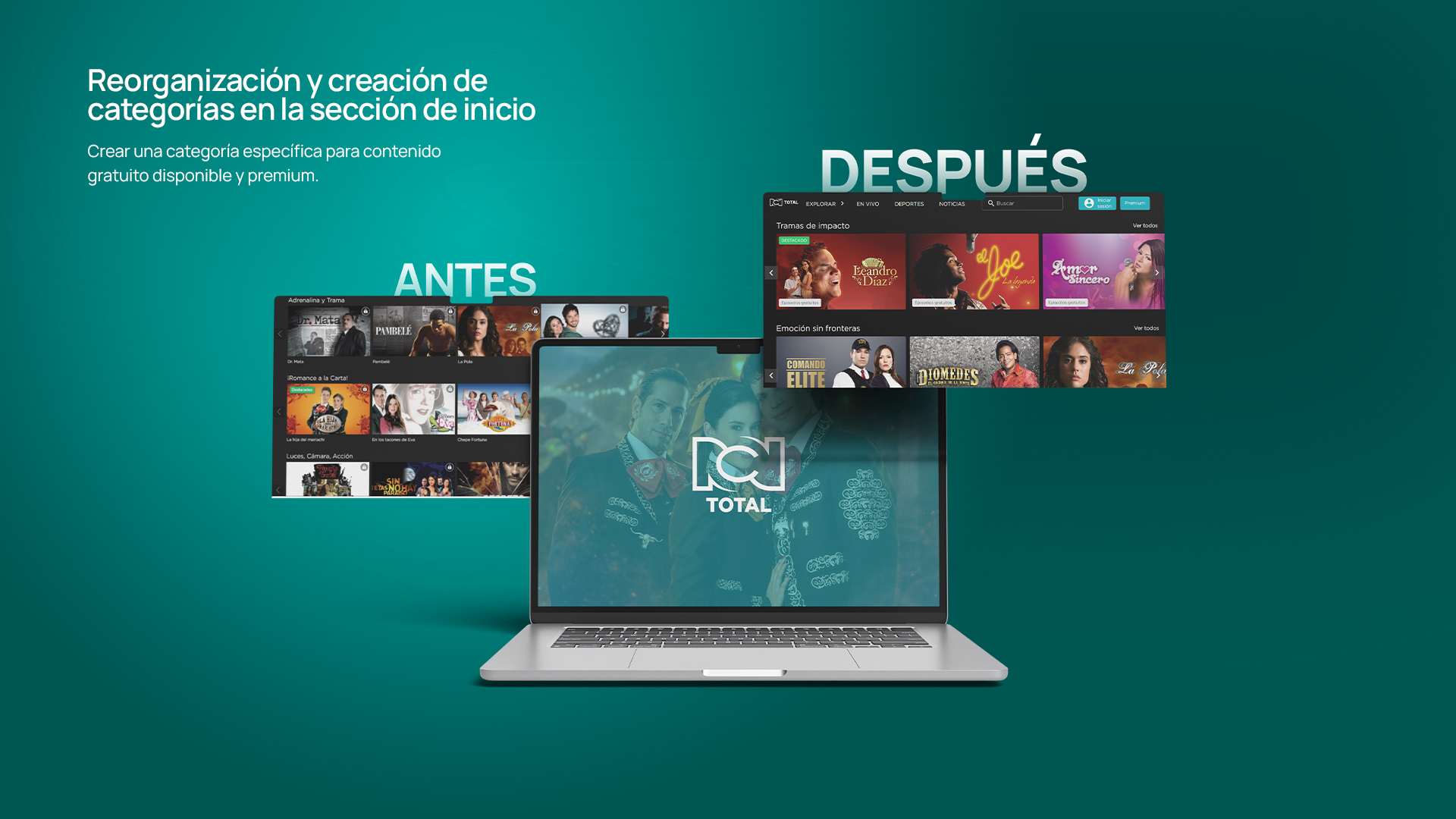 Rediseño de interfaz